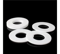 Junta de arandela plana de PTFE de 50 piezas - Solución de sellado de 1,25 mm de espesor for manómetros y juntas de tuberías de agua(14x18x1.25mm)