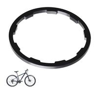 Junta de auriculares de bicicleta, espaciador ligero para casete de bicicleta, aleación de aluminio anodizado, arandela de soporte inferior de 1 mm/1,5 mm/1,85 mm/2 mm/2,18 mm/2,35 mm