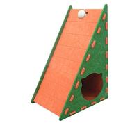 Junta de Bratching Cat Acunny, Cat Scratchers para interior,Tarjeta de rascado de gato de fieltro triangular | Alfombra de escalada semicerrada, Suministros para mascotas para entrenamiento