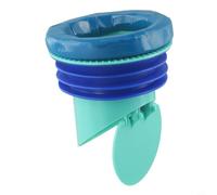 Junta de brida de inodoro para base de drenaje, sellado impermeable de silicona para anillo con válvula antireflujo, accesorio de brida de inodoro de PVC a prueba de fugas, diámetro exterior de 13 cm