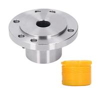 Junta de Brida de Metal, Placa Frontal de Torno Acero con Alto Contenido de Manganeso Accesorios de Dureza Resistentes Al Desgaste Mandril de 6 Orificios de Montaje para Placa