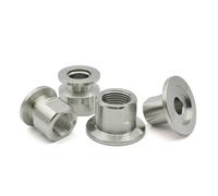 Junta de brida de vacío con rosca interna PT de acero inoxidable KF16 KF25 KF40 KF50 Junta de rosca interna con borde fresado(KF25-1l2 inch)
