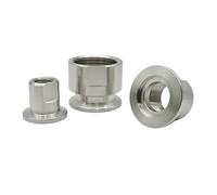 Junta de brida de vacío de rosca interna PT de acero inoxidable KF16 KF25 KF40KF50 Junta de rosca interna de borde fresado(KF40,1/2")