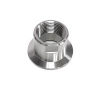 Junta de brida vacío PT acero inoxidable SS304 - KF16-50 Borde fresado 1/8"-2" for laboratorio Semiconductor Pharma(Bronze Yellow)