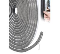 Junta de burlete con cepillo, Tira excluyente de tiro autoadhesiva, 10 m, multicolor, 5-23,0 mm, aislamiento acústico for puertas y ventanas