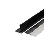 Junta de burlete para la parte inferior de puertas Cepillo de barrido de puerta plateado autoadhesivo con cerdas de 1 a 30 cm de longitud(5cm)
