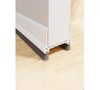 Junta de burlete para la parte inferior de puertas Junta Inferior De Puerta Triple Burlete Multicolor 96cm(Milk)