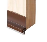 Junta de burlete para la parte inferior de puertas Tira de sellado de puerta con cepillo autoadhesivo, 100 cm, sonido de tiro, multicolor, 1/2/3 piezas(Bruin,3pcs)