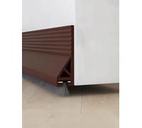 Junta de burlete para la parte inferior de puertas Tira de tiro for puertas y ventanas Multicolor 1-5 piezas 100 cm Adhesivo(Bruin,2pcs)