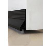 Junta de burlete para la parte inferior de puertas Tira de tiro for puertas y ventanas Multicolor 1-5 piezas 100 cm Adhesivo(Schwarz,3pcs)