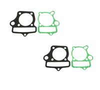 Junta de cabeza de acero de 56mm Compatible con pieza de repuesto de motor de motocicleta YX 140cc Pit Bike ATV Quad(2 Sets)