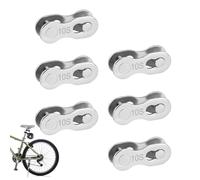 Junta de cadena de bicicleta, eslabón maestro de cadena de bicicleta | Conector de eslabón de de rápido de acero,Herramienta de reparación de bicicletas de 6 uds, accesorio de ciclismo