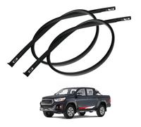 Junta de Canalón Techo para Toyota Hilux 2016-2020 | EPDM Caucho Reduce el Ruido del Viento Instalación a Presión Tira para Canalón Repuesto Accesorios