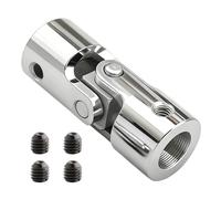 Junta de Cardán Hembra Ø12 mm M5 para Persianas Enrollables, Rótula de Articulación en Acero Niquelado F781E, Compatible con Manivela y Salida de Cajón para Reparación de Persianas Manuales