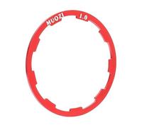 Junta de casete de bicicleta con arandela de cuerpo y espaciadores de rueda libre para adaptarse a componentes de cubo de bicicleta (rojo 1 mm)