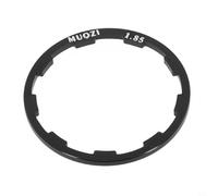 Junta de casete para aplicación de arandela de cubo de bicicleta con cuerpo de cubo libre e integración espaciadora de rueda libre (negro 1,85 mm)
