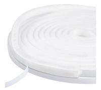 Junta de cepillo para puerta, autoadhesiva, 9 mm (ancho) x 15 mm (D) x 10 M(L) (largo), protección contra insectos, cepillo de sellado para puerta, ventana, armario, burlete para puertas, color blanco