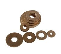 junta de cobre, Espaciadores de arandela metal acero inoxidable, plana, latón puro, M8, cobre M10, grueso
