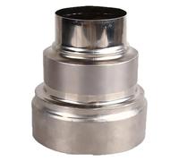 Junta de conversión Reductora de Revestimiento de Chimenea de Acero Inoxidable 304, Reductor de 100 mm a 60 mm, Conector Resistente for Estufa de leña