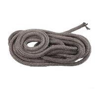 Junta de cuerda de estufa de 9 mm x Junta de fibra de vidrio para estufas de leña, puertas de quemador de leña, chimeneas, hornos industriales, cable de sellado de caldera, gris oscuro, resistente al