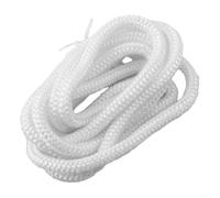 Junta de cuerda de fibra de vidrio para puerta de estufa de 2 m de longitud, elástico y práctico para estufas de leña, chimenea, caldera y aplicaciones de horno industrial (6 mm)