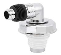 Junta de drenaje de piso de lavadora, conector de drenaje de piso de sellado cromado de PVC para proyectos de muebles de bricolaje, tanque de drenaje, inodoro(Junta de cubierta de drenaje de piso)