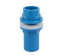 Junta de drenaje de tubería 1 pieza de accesorios tubería agua for acuario, conector tanque PVC con diámetro interior 20/25/32/40/50 mm(Blue,40mm)