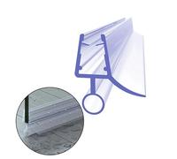 Junta de Ducha 2 tiras de sellado transparentes PVC for mampara ducha, 50 cm, 6/8 mm, 10/12, for puerta vidrio baño, deflector agua, burlete goma(12mm)