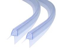 Junta de ducha curvada, 2x90 cm, grosor del cristal 6/7/8 mm, junta de repuesto para mamparas de ducha, junta de puerta de ducha, repelente al agua, protección contra salpicaduras