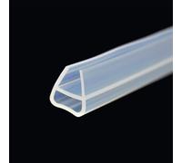 Junta de ducha de 200 cm, junta para puerta de ducha para mm, junta de goma de repuesto, deflector de agua, puerta de cristal (U - 8 mm)