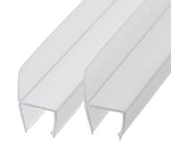 Junta de ducha de 50 cm con barrera de agua 68101215 mm, 2 piezas para una fácil instalación y separación eficaz en seco y húmedo (15 mm)