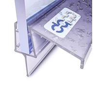Junta de ducha DQ-PP 100cm | Junta para puerta de vidrio de 6mm - 8mm de espesor | UK21 | Perfil de drenaje de agua Perfil repelente al agua | Cabinas de ducha | Repuestos para cabina de ducha