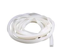 Junta de Ducha Tira de borde silicona blanca translúcida 1/2/3/4/5 m, sección en U, sello, protector, ancho interior 0,5 a 10 mm(1x4x10mm,2.0 Meters)