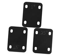 Junta de Elevación para Mástil de Guitarra, 3 Piezas de Plástico Negro