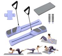 Junta de entrenamiento de Pilates - Reformador de ejercicios multifuncional, plataforma de acondicionamiento físico portátil | Equipo completo de entrenamiento corporal, solución de capacitación en yo