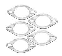 Junta de escape, aleación de aluminio de 2,5"Cabezal de escape Tubo descendente Colector Junta de brida Junta de conector de tubo de escape de 2 pernos