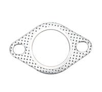 Junta de escape de 1.75 pulgadas, Junta de brida de acero de 2 orificios Colector de tubo descendente del colector de escape universal para diámetro interior 1.75/ 45 mm