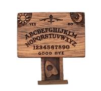 Junta De Espíritu En Miniatura - Tableros De Madera Ouija Miniaturas con Planchetas | Ouija Board Set, Board De Espíritu De Madera Miniatura, Pequeña Tabla De Conversación Oculta para Amigos De L