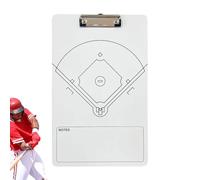 Junta de Estrategia de Béisbol para Coaching - Plegable portátil de borrado en con bolígrafo y diagrama de campo, planificador táctico de doble cara | Herramienta de entrenamiento deportivo de