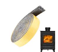 Junta de estufa de leña - Cuerda de alta temperatura, sello ignífugo, construcción, diseño flexible | Cinta de repuesto para puerta, ideal para la combustión de la chimenea del horno, el calentador