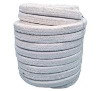 Junta de estufa de leña de 2 m, junta de cuerda de fibra de cerámica, sello de alta temperatura para fundición de horno de caldera, horno, horno (A,25 mm)