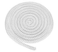 Junta de estufa de leña de fibra de vidrio for altas temperaturas, cuerda de sellado redonda, resistencia al calor de 1022°F(White,6/25inx118.1in)