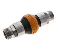 Junta De Expansión De Caucho Rosca DN32 R 1-1/4'' (Macho)-R 1-1/4'' (Macho) EPDM Acero Inoxidable