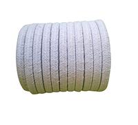 Junta de fibra cerámica para empaquetadura, Junta de cuerda trenzada cuadrada fibra cerámica, 1M longitud, 16-50mm(16Mm*16Mm*1M)