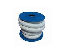 Junta de fibra cerámica para empaquetadura, Junta de fibra cerámica cuerda trenzada 2300F sello puerta horno caldera 5M longitud diámetro 6-20mm(5 M,Diameter: 8 Mm)