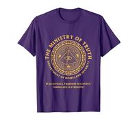 Junta de Gobierno de Desinformación del Ministerio de la Verdad Camiseta, Hombre, Morado, XXL