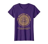 Junta de Gobierno de Desinformación del Ministerio de la Verdad Camiseta, Mujer, Morado, XXL