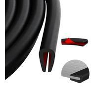 Junta de goma adhesivo protector de borde perfil de goma en u junta para puerta coche cristal metal (3m, 4,8mm)