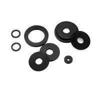 Junta de goma NBR Anillo sellado Arandelas nitrilo Amortiguador O tórica plana suave Sello del grifo(M8x14x2.5mm)