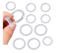 Junta de goma O anillos arandela plana de silicona a prueba de fugas impermeable para conexión de grifo de manguera de agua 2000pcs OD_15mm*ID_6mm